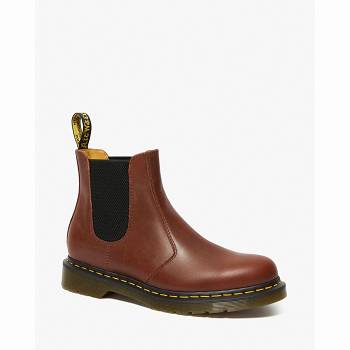 Dr Martens 2976 Classico Kožené - Hnede Chelsea Cizmy Damske, D266SK